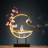 Lampe Porte-Encens Statue Céramique