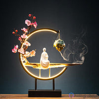 Lampe Porte-Encens Statue Céramique