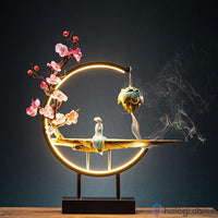 Lampe Porte-Encens Statue Céramique