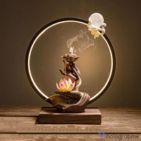Lampe Porte-Encens Fleur de Lotus