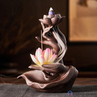 Lampe Porte-Encens Fleur de Lotus