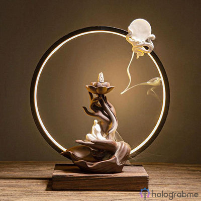 Lampe Porte-Encens Fleur de Lotus