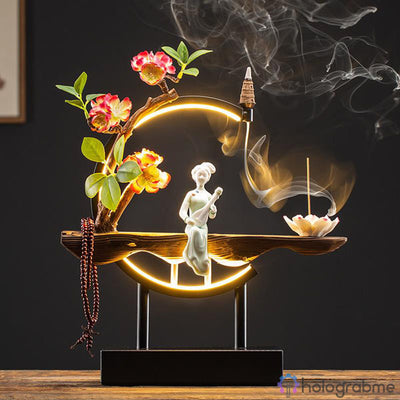 Lampe Porte-Encens Geisha au Prunier