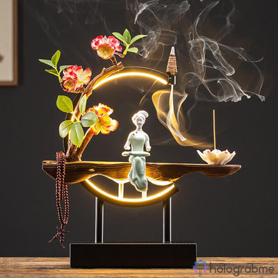 Lampe Porte-Encens Geisha au Prunier