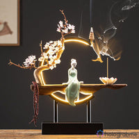 Lampe Porte-Encens Geisha au Sakura