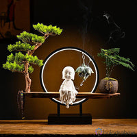 Lampe Porte-Encens Moine Bouddhiste